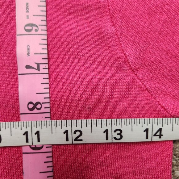 Beverly Hills Princess Pink Flower Buttons Sweater Cardigan - Picture 6 of 12